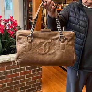 Chanel Brown Leather tote bag new with tag